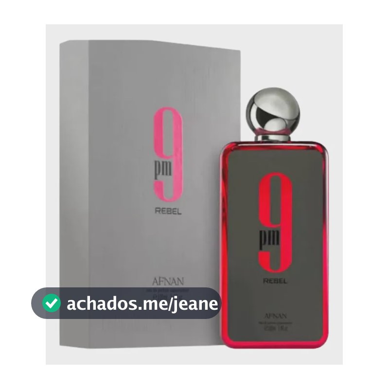 Perfume Afnan 9pm Rebel Eau De Parfum 100ml Unisex