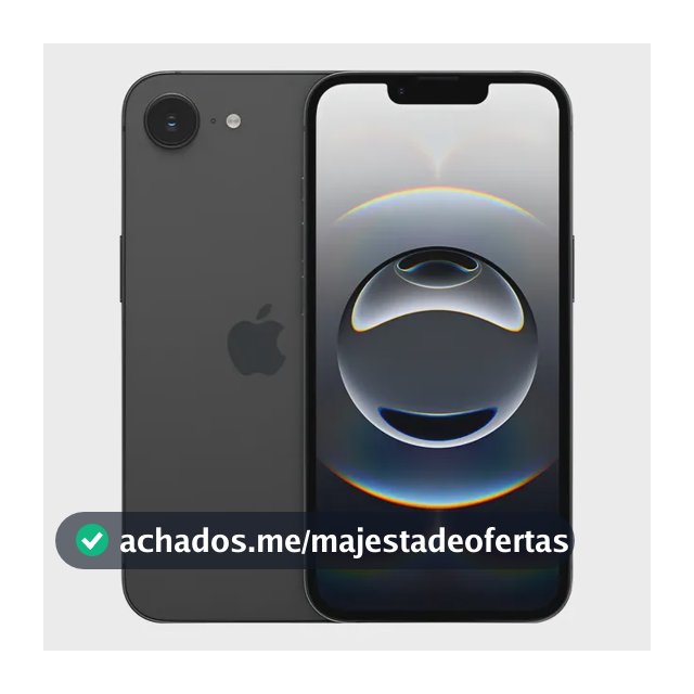 iPhone 16e (128 GB) - Preto - Distribuidor Autorizado