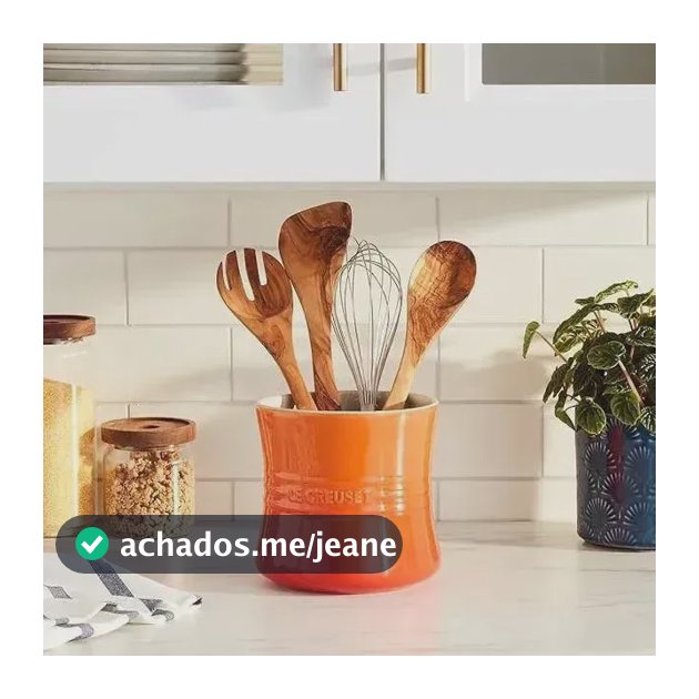 Porta Utensílios Grande Cerâmica Laranja 2,3l Le Creuset Laranja