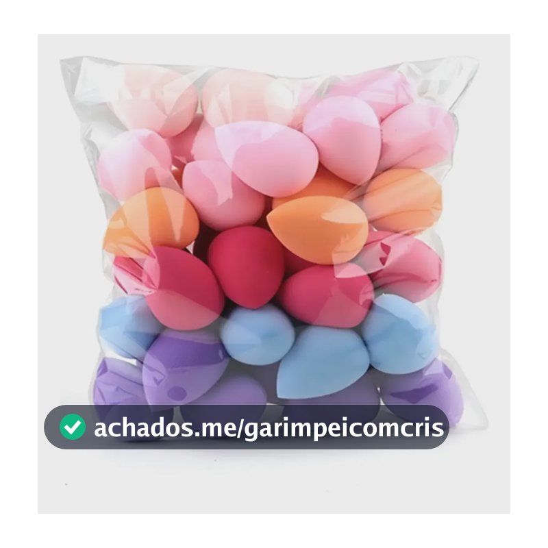 12 Unid Esponja Facial Para Base Madame Diva Rosa-chiclete Grande