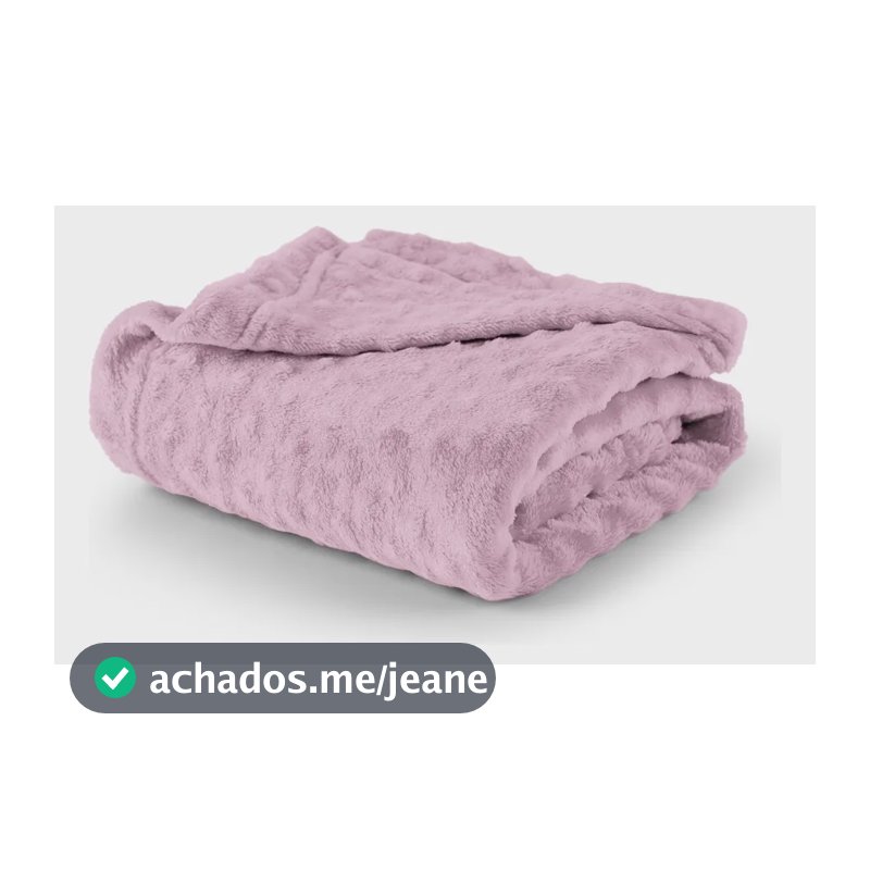 Manta Bebe Cobertor Pipoquinha  Macia Quentinha Menor Preço Pipoquinha Rosa Bb