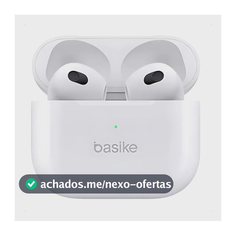 Fone De Ouvido Sem Fio Bluetooth Longa Duração Recarregável Cor Branco