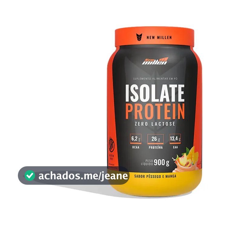Proteína New Millen Premium Whey Isolado Isolate em pó sabor Peach/Mango x 900g