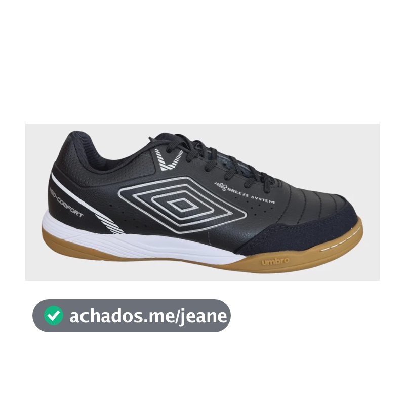 Chuteira Futsal Umbro Neo-comfort Conforto Amortecimento Preto-cinza 40 Br