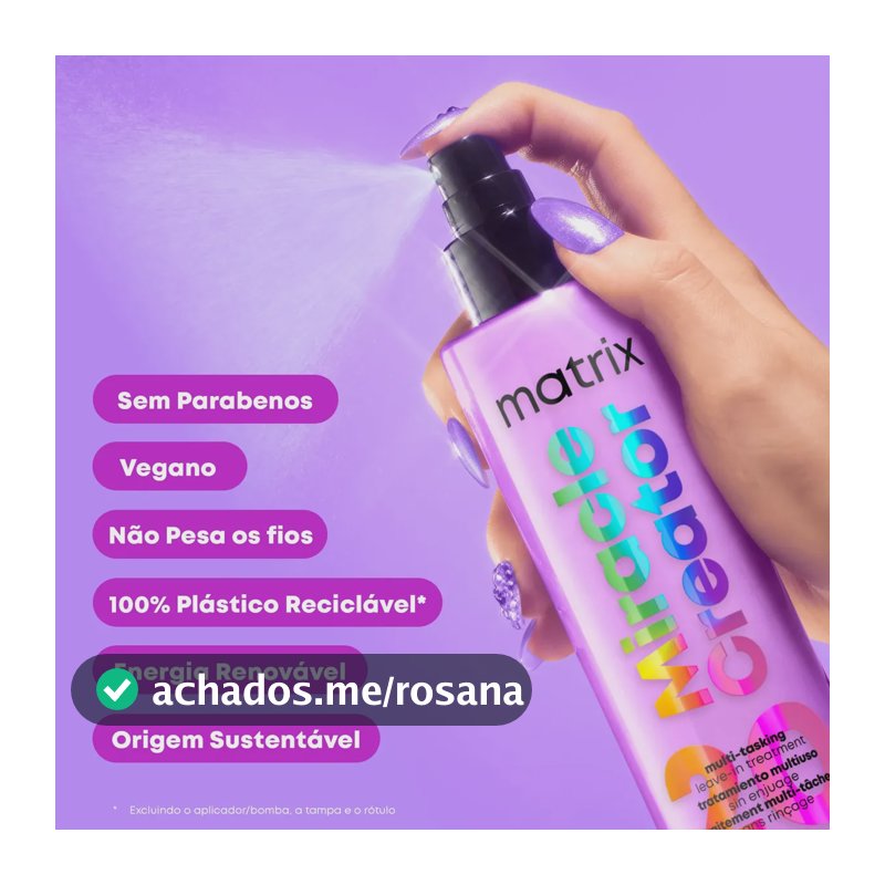 Spray Matrix Miracle Creator 190ml - Protetor térmico tratamento multibenefícios