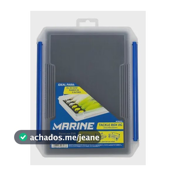 Caixa Organizador Pesca Marine Sports MTB 255J Transparente 25.5x19.5x3.5 cm
