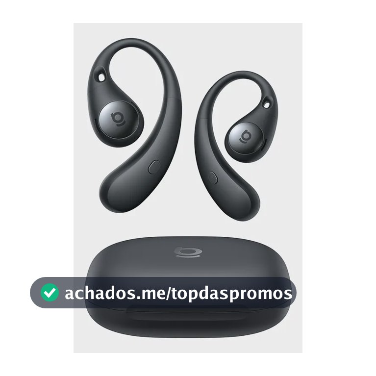 Fones De Ouvido Baseus Eli Sport 2 Open-ear Sem Fio Ip57 Preto