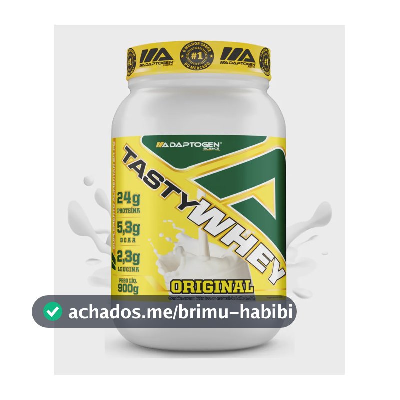 Tasty Whey 3w Adaptogen 912g Proteína Do Soro De Leite Sabor Original