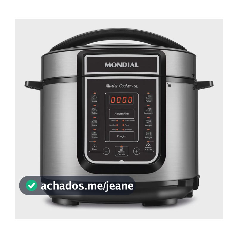 Panela de Pressão Elétrica Digital 5L Mondial 900W - PE-38