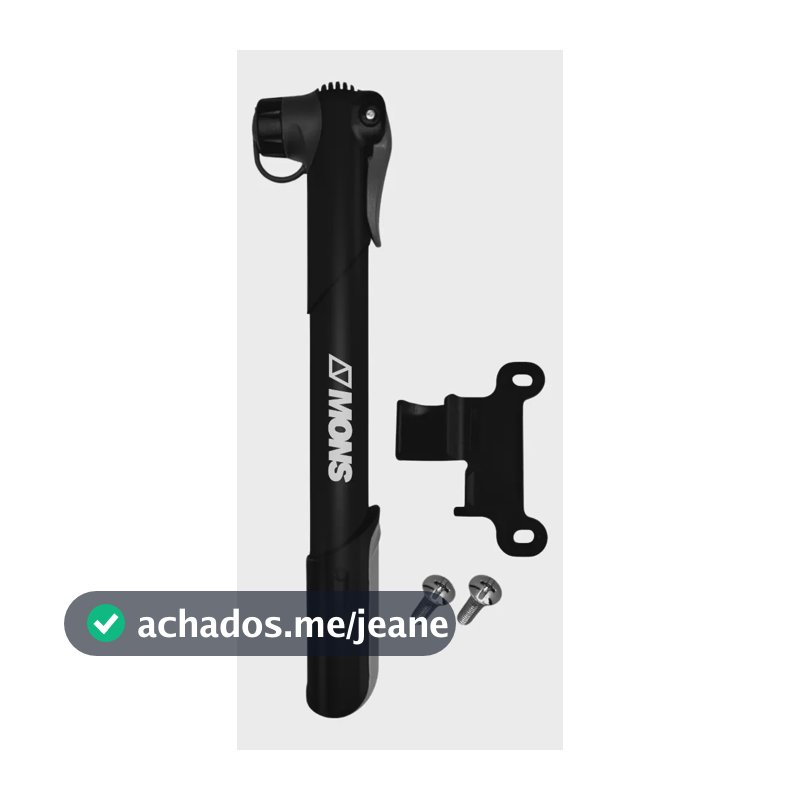 Bombinha De Encher Pneu Bike Bombinha De Ar Para bicicleta Cor Preto