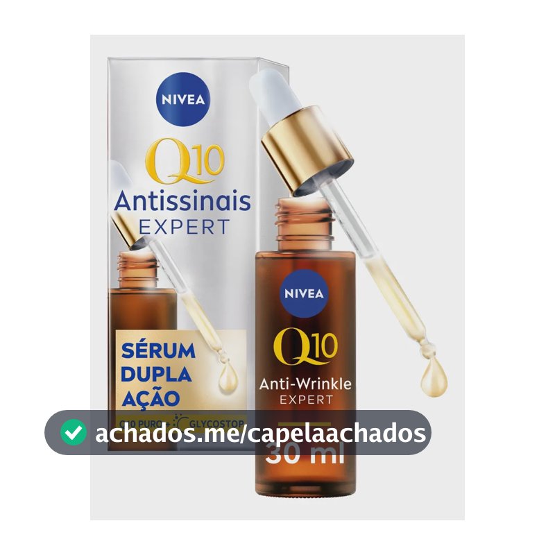 NIVEA Q10 Sérum Antissinais Expert Dupla Ação 30ml, Previne e Reduz Rugas, Renova a Pele, Hidratação Profunda