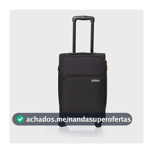 Mala De Viagem Pequena Preta Frankfurt American Tourister Cor Preto Lisa