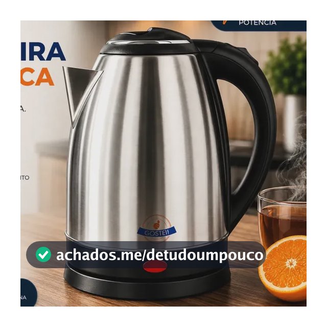 Chaleira Elétrica Gostei! 1,8l 1000w Prata Desligamento Automático 127v
