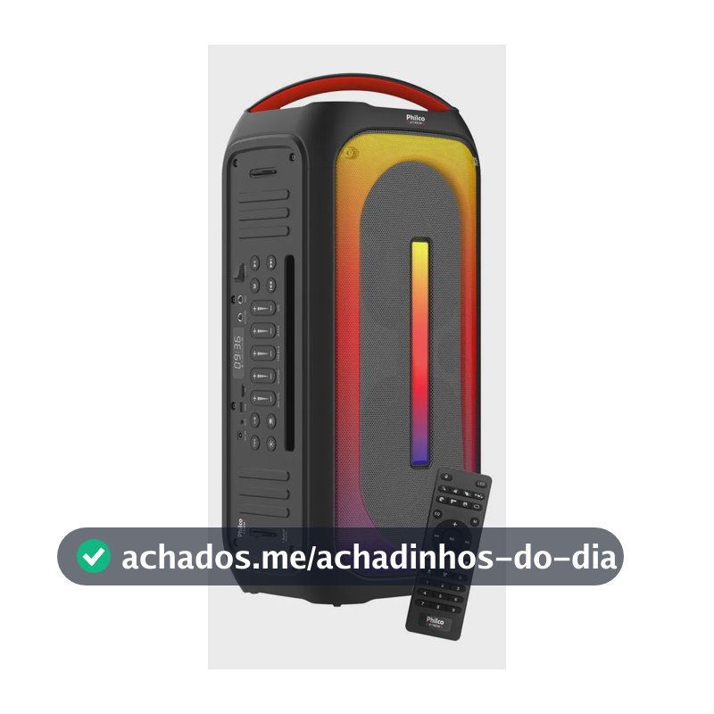 Caixa de Som PCX6700 Amplificada 650W de Potência Ex Bass Philco