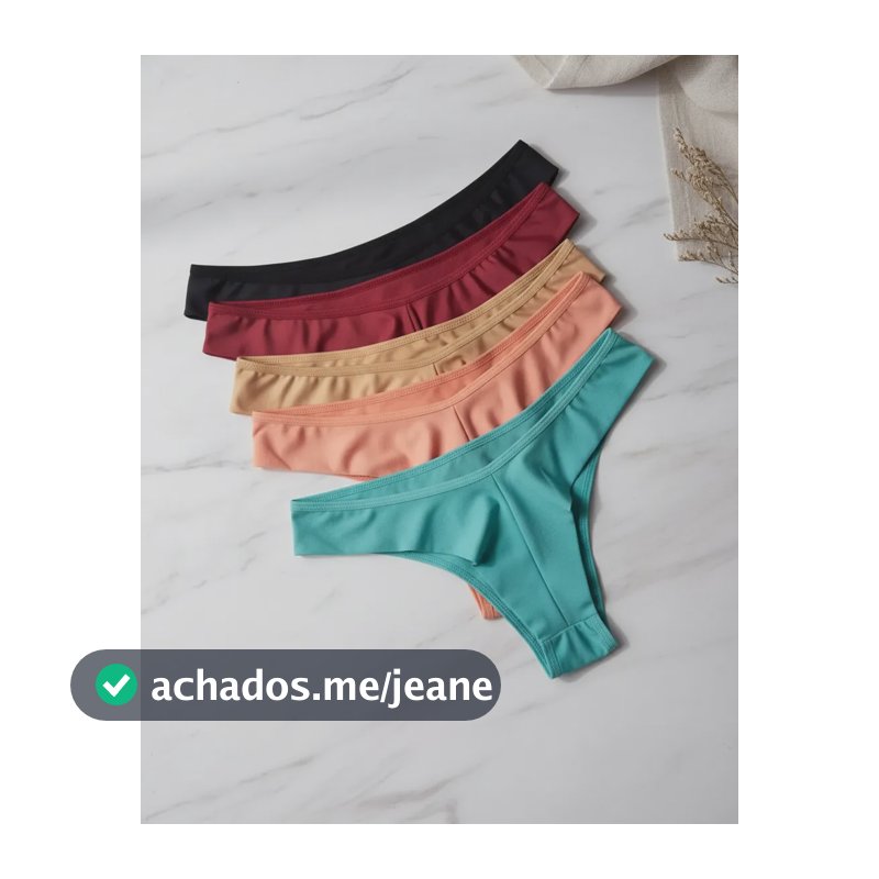 Kit 10 Calcinhas Fio Duplo Lingerie Atacado Revenda Variadas M