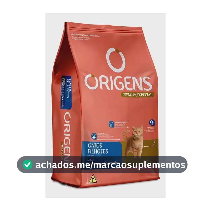 Ração Origens Premium Especial Gatos Filhotes Frango 3 Kg