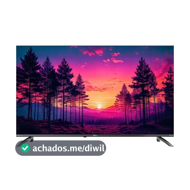 Smart TV Philco 50" Polegadas 4K UHD Roku TV HDR10 Dolby Audio WiFi P50CRB