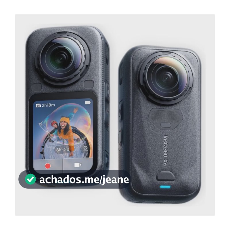 Insta 360 X6 Standard Bundle Midnight Black Camera De Acao Preto