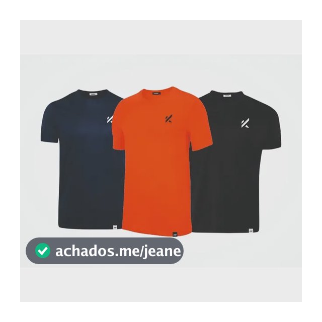 Kit 3 Camisas Esportivas Em Dry Fit