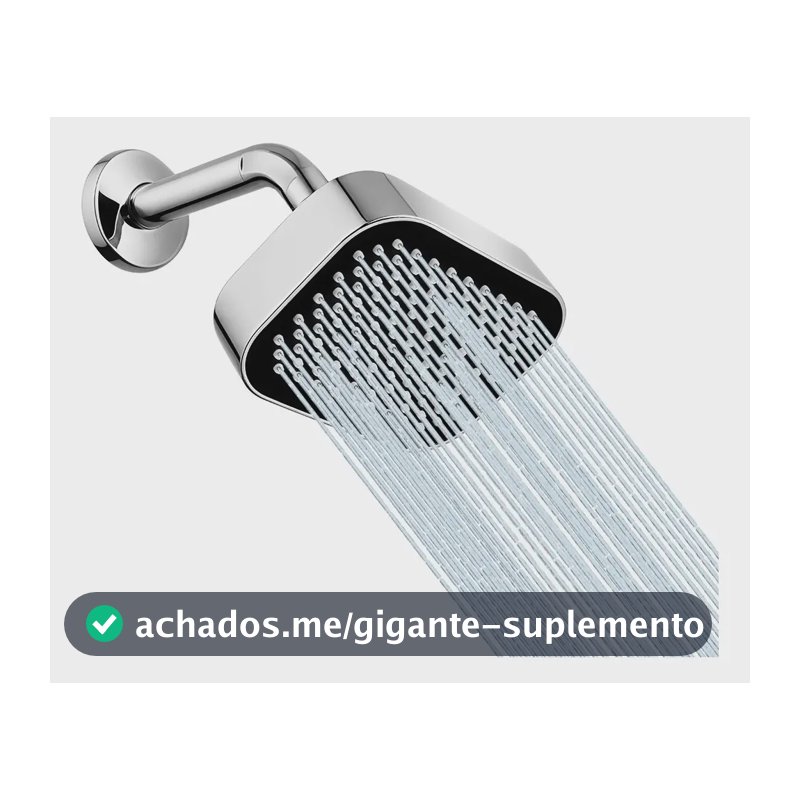 Chuveiro A Gas,ducha Chuveiro Quadrado Aquecedor Heemli Prateado Prata Cromado