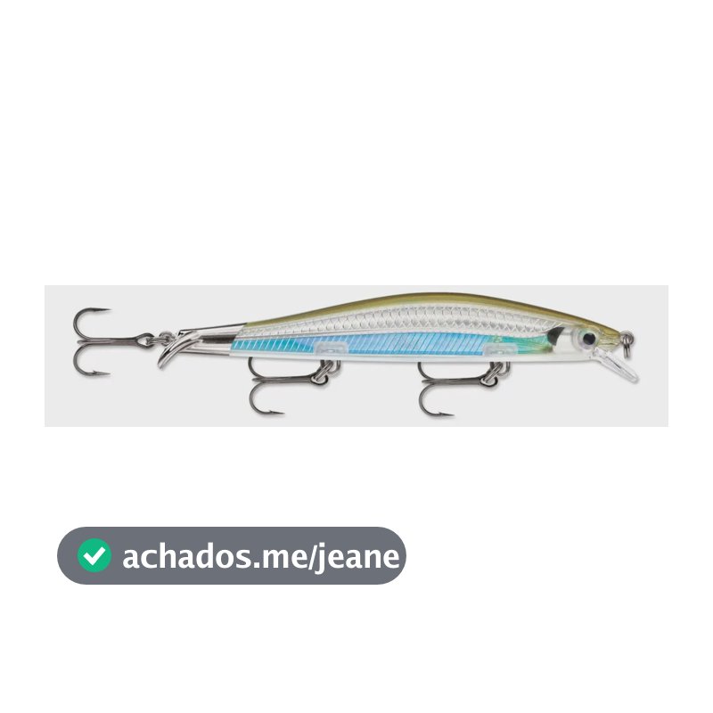 Isca Artificial Rapala Ripstop RPS-12 12cm 14g Meia-Água 1.6m 3 Ganchos