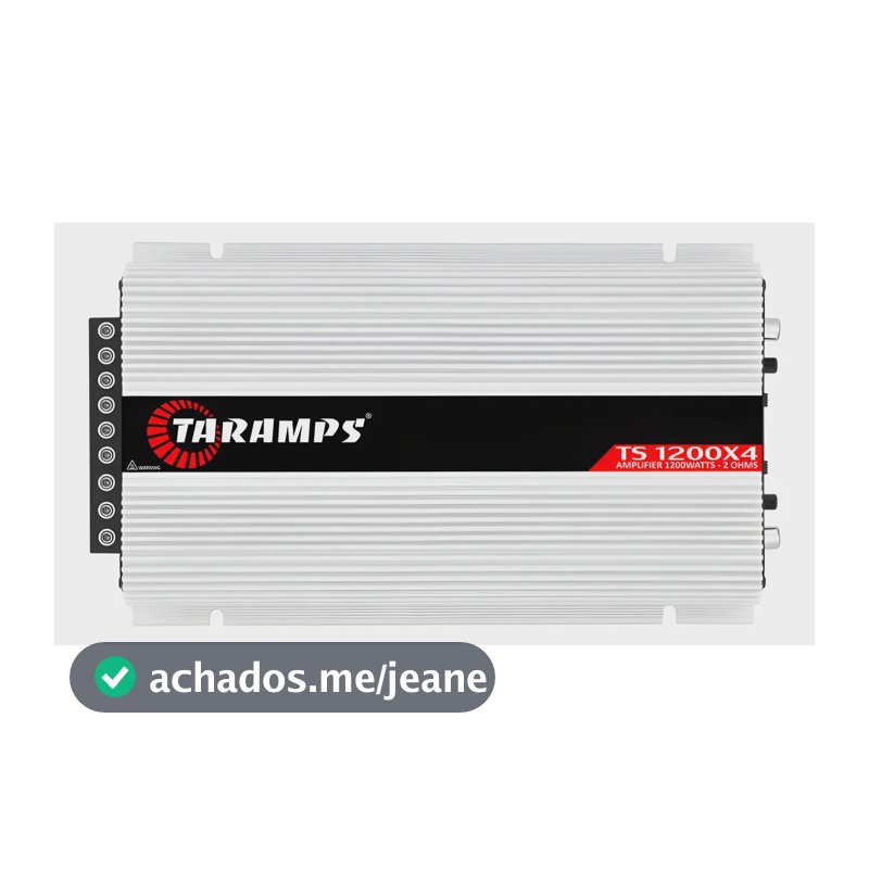 Modulo Taramps Ts 1200x4 2 Ohms Amplificador 1200w Rca 4 Can Branco