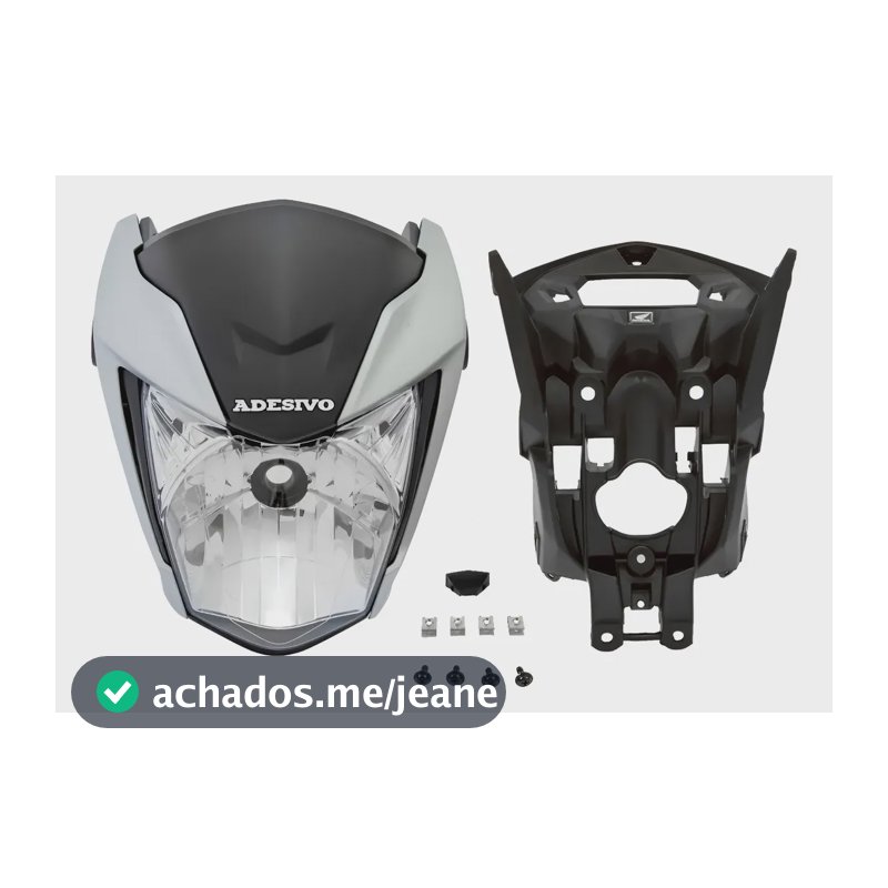 Kit Farol Frente Completa Aranha Honda Cg Titan 160 Cor 2024 Prata Force