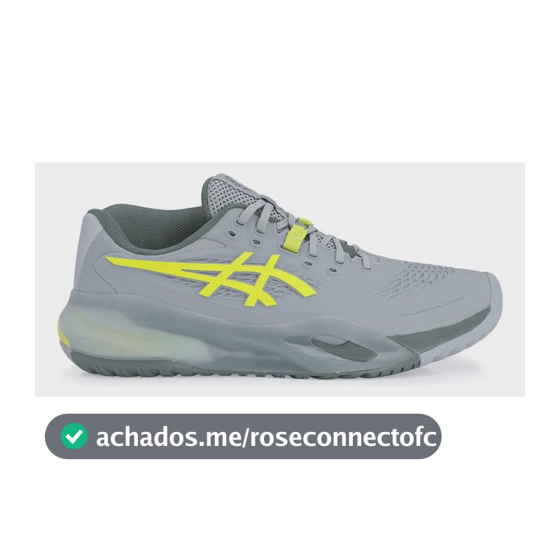 Tênis Asics Gel Resolution X All Court (todos Os Pisos) New Grey Blue Pistachio Liso 46 Br
