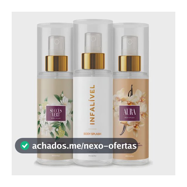 Kit Body Splash Feminino Succès Vert + Aura + Infalível Primacial 200ml 200ml