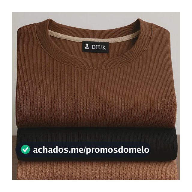 Camiseta Americana Textura Canelada Ribana Justa Premium