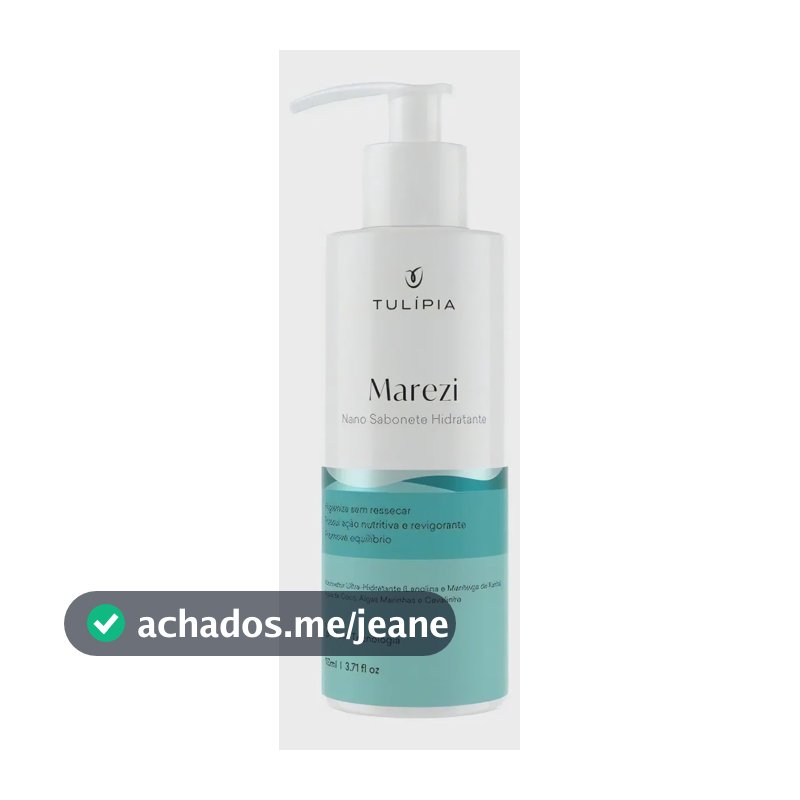 Sabonete Marezi Nano Sabonete Hidratante Nutritiva Tulípia 110ml