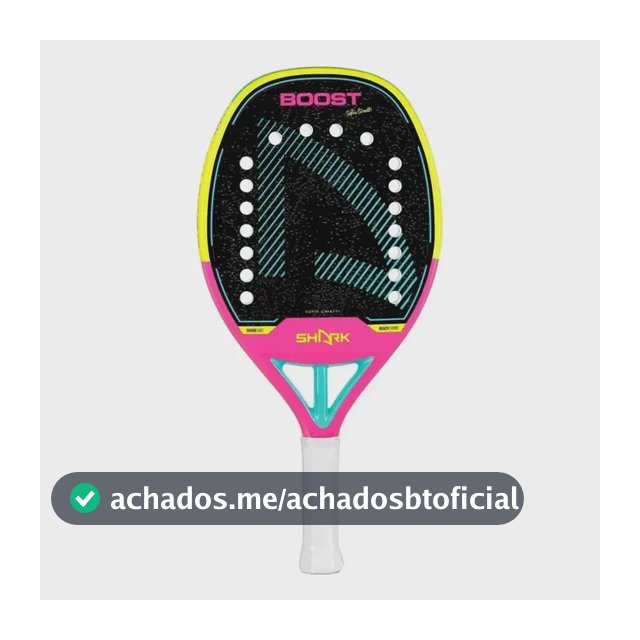 Raquete De Beach Tênnis Shark Infantil Boost 2026 + Capa Pink