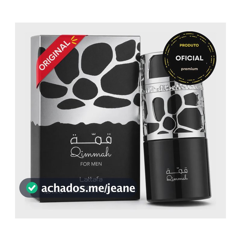 Perfume Árabe Qimmah For Men Lattafa Eau De Parfum 100ml Original Com Selo
