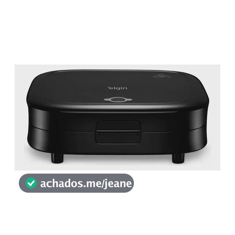 Sanduicheira Duo Time 800w Antiaderente Preta Elgin Preto