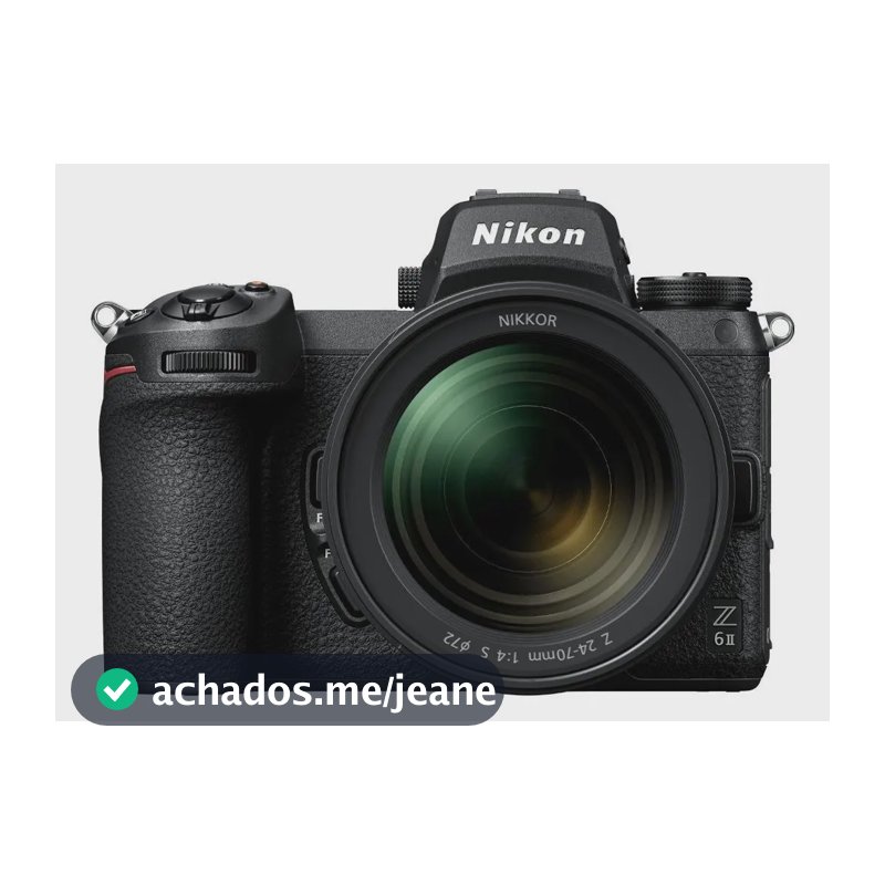 Nikon Z 6II FTZ 24-70mm f/4 sem espelho cor preto