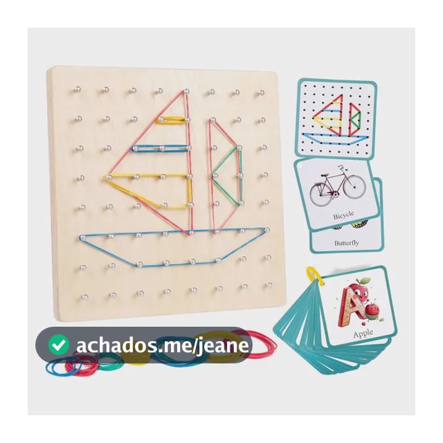 Brinquedo Montessori Quebra Cabeça Geométrico