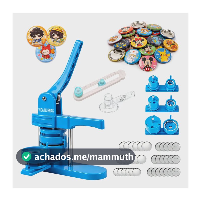 Máquinas Advertising Diy 58+44+32 300pcs Bottons Vida Buenas Azul