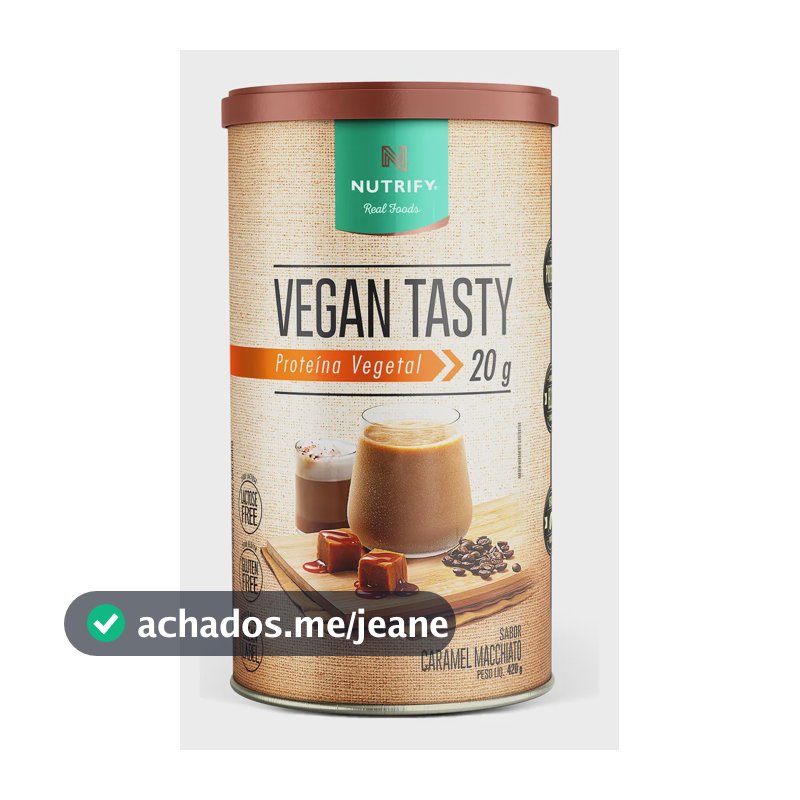 Proteína Vegan Tasty Caramel Macchiato 420g Nutrify