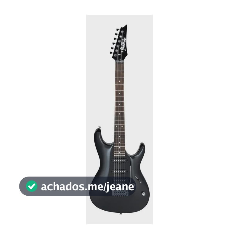 Guitarra elétrica Ibanez SA GIO GSA60 superstrat de okoume 2019 black night brilhante com diapasão de amaranto