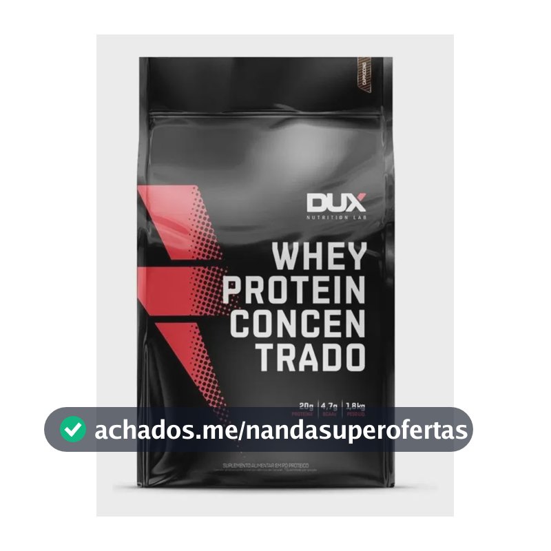 WHEY Protein Concentrado Dux em pó sabor Chocolate branco x 1.8kg