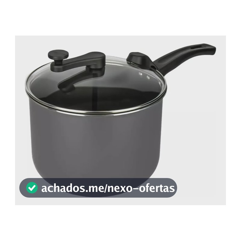 Panela Pipoqueira Grande Tampa Vidro Antiaderente Não Gruda