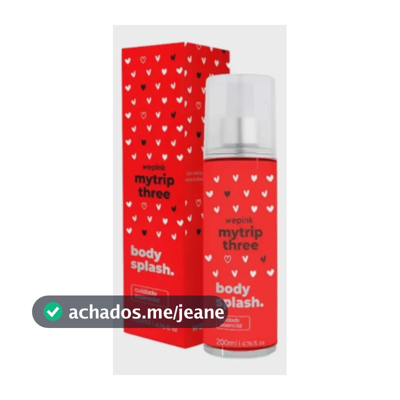 Body Splash My Trip Three Wepink 200ml Colônia Original