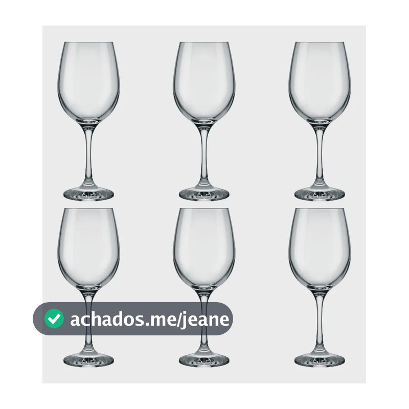 Conjunto De Taças Para Vinho Nadir Barone 600 Ml 6 Peças