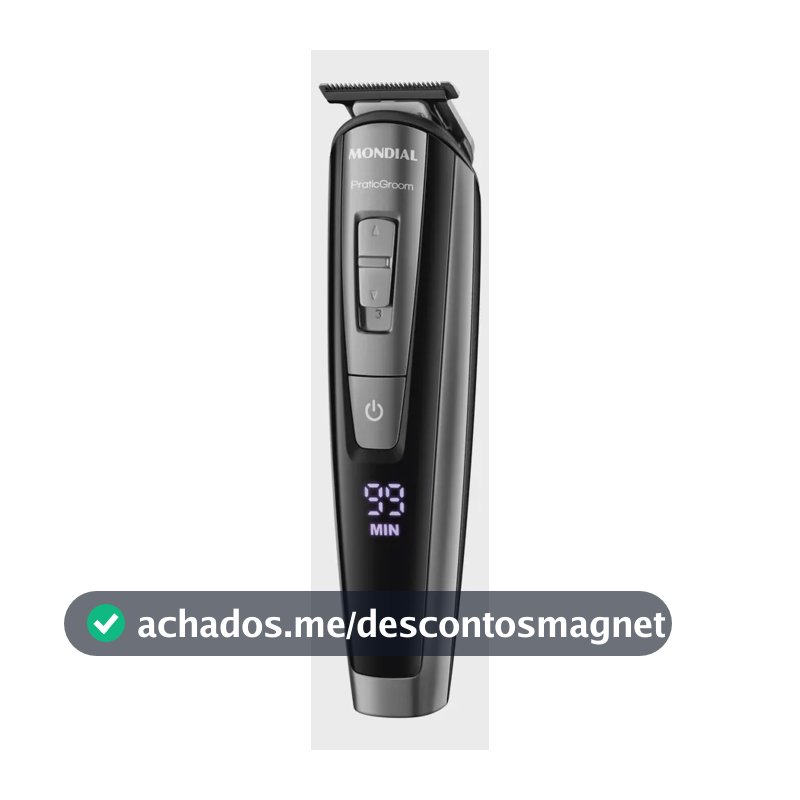 Maquina de Cortar Cabelos/ Aparador de Pelos Praticgroom Mondial
