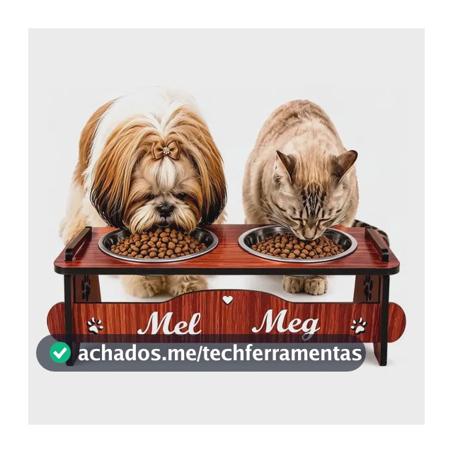 Comedouro Elevado Pote De Ração Cão/gato Personalizado
