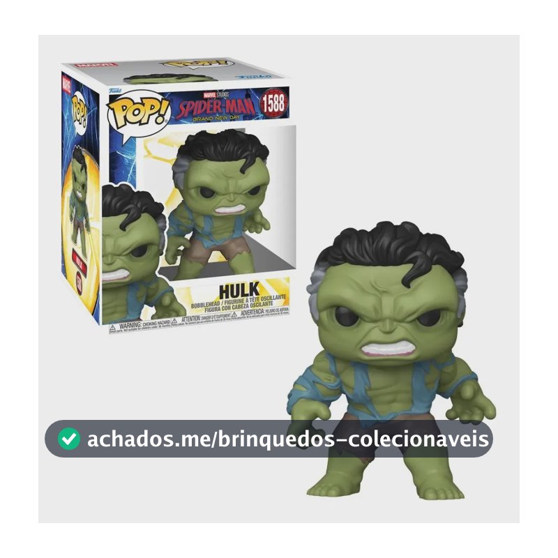 Boneco Funko Pop Super HULK Homem-Aranha Um Novo Dia Marvel #1588