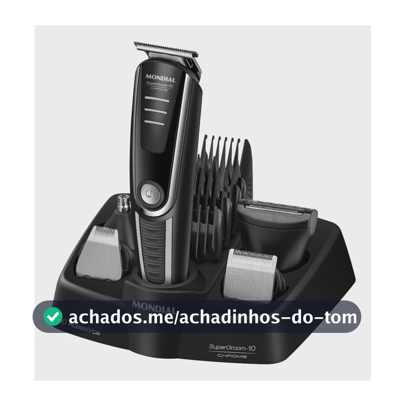 Aparador De Pelos Supergroom-10 Mondial Bivolt Bg-10