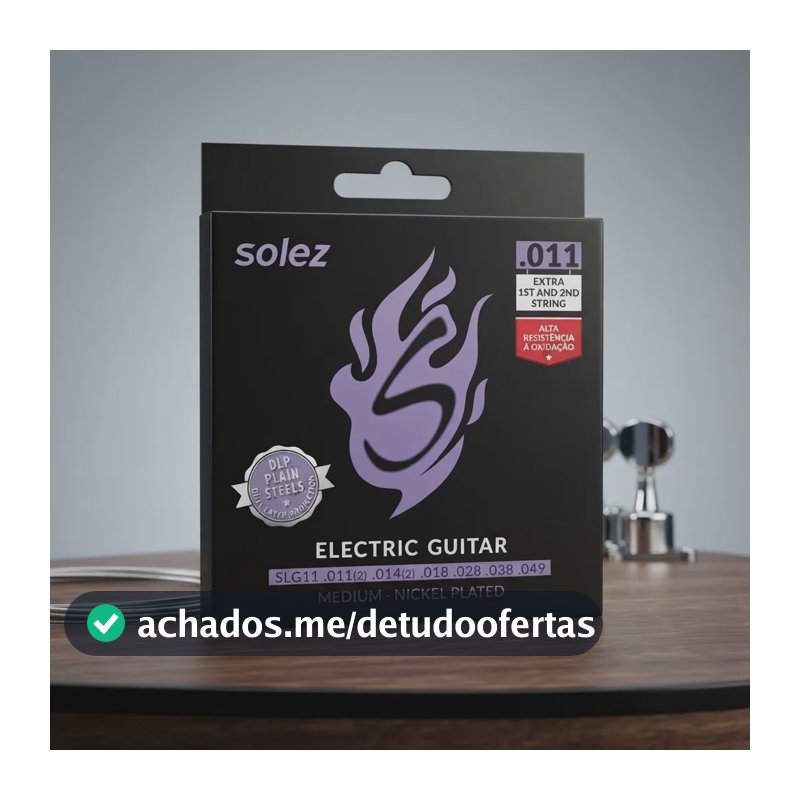 Encordoamento Solez Guitarra 6 Cordas Slg11-ga Calibre 0.011