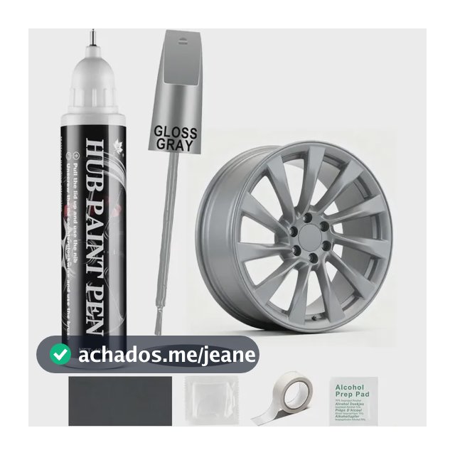 Kit De Reparo De Aro Cinza Brilhante, Pintura De Roda E Pint