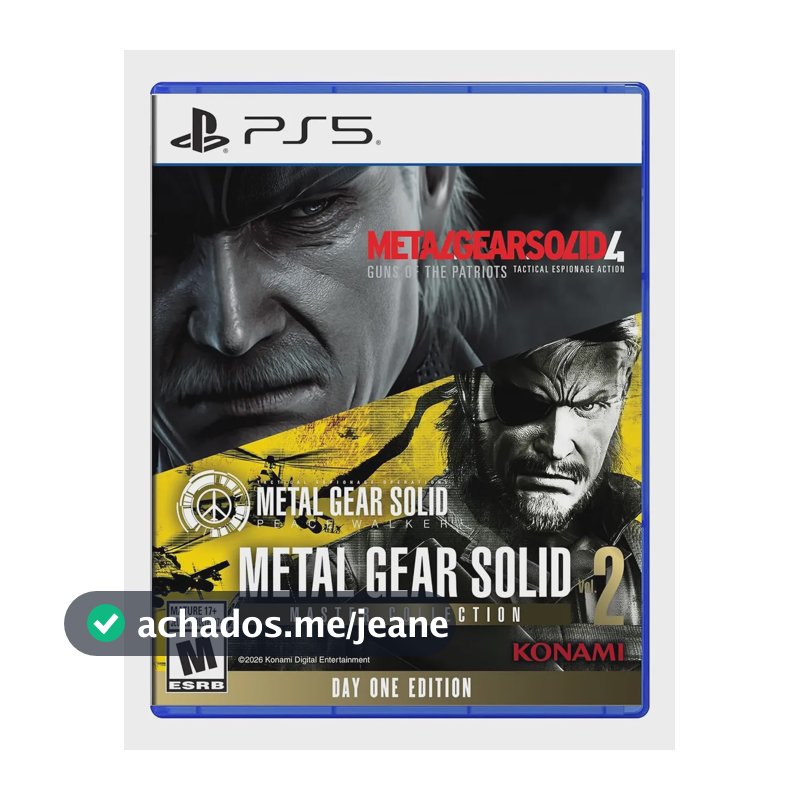 Jogo Metal Gear Solid Master Collection Vol 2 Ps5 Fisico
